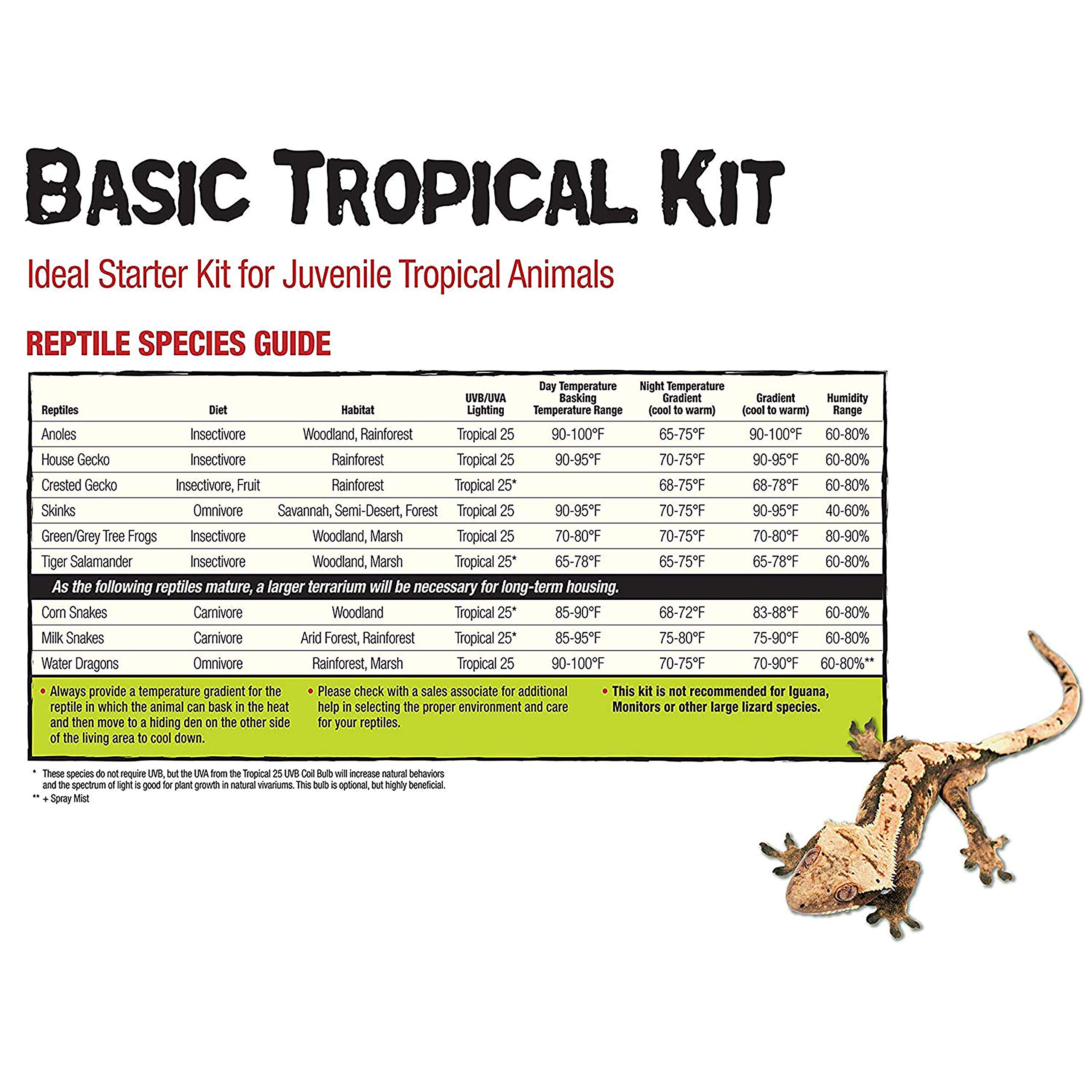 Zilla 10 Gallon Pet Reptile Starter Habitat Kit with Light and Heat for Small Tropical Dwelling Animals - Image 3