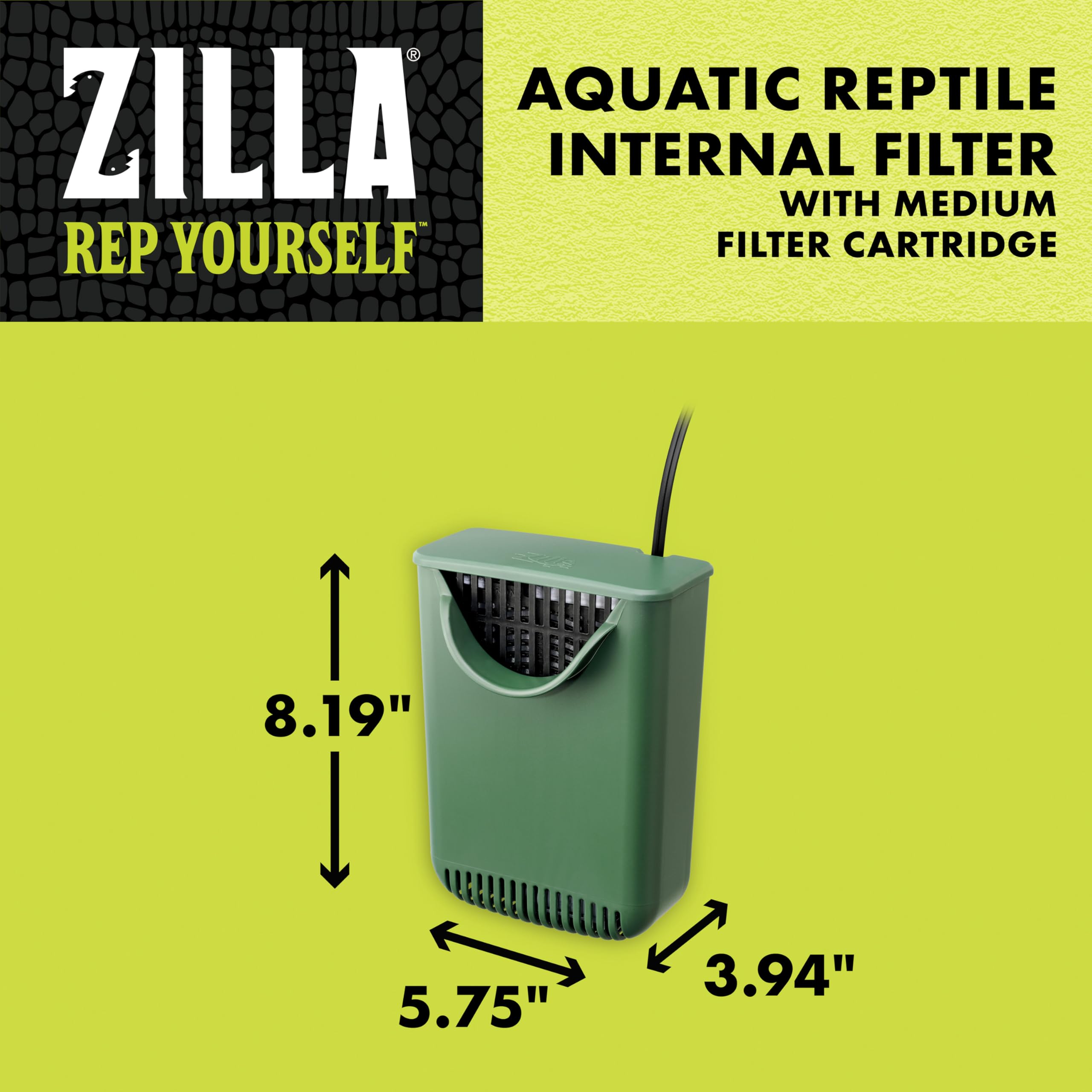 Zilla Aquatic Pet Reptile Internal Water Filter, For Up To 20 Gallons - Image 7