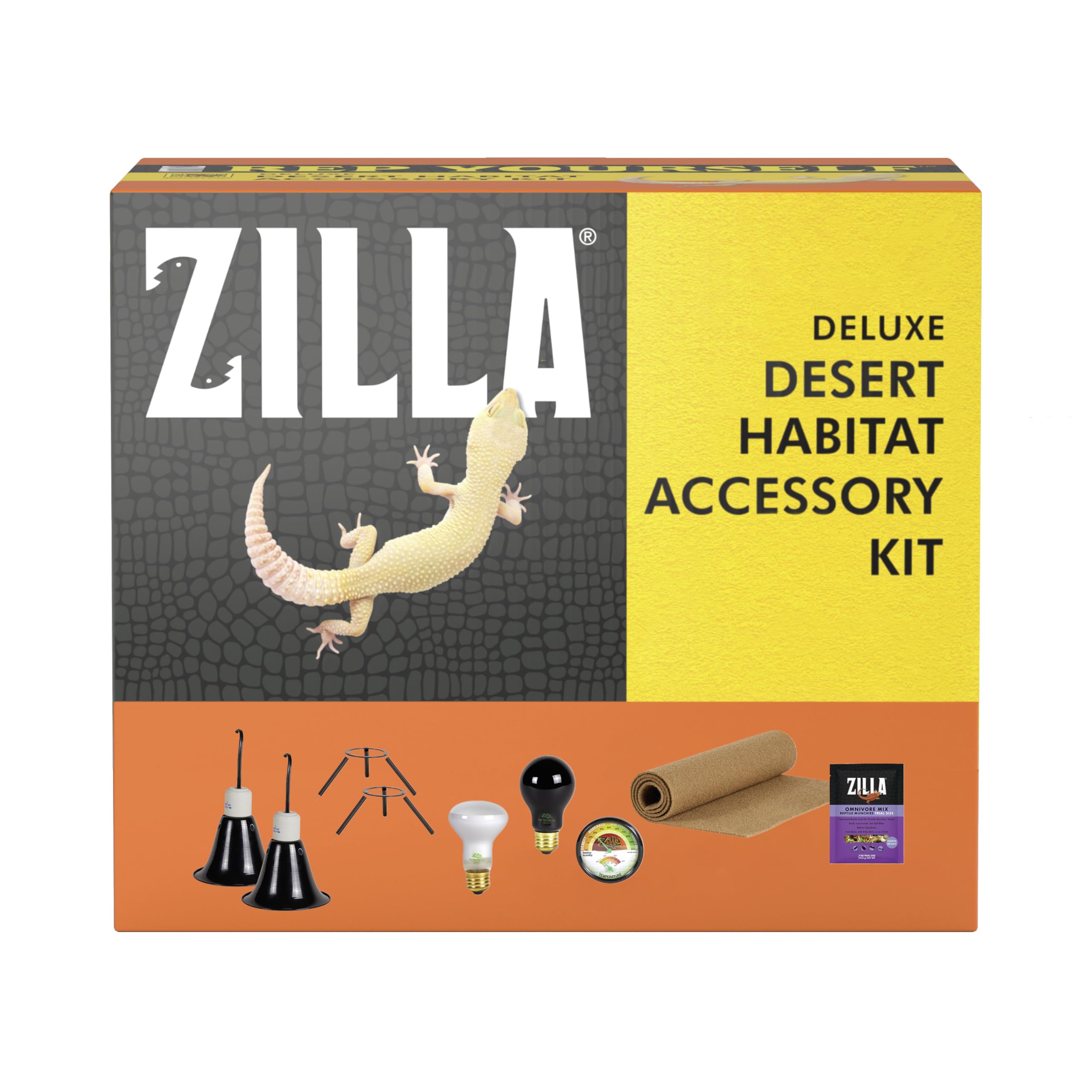 Zilla Desert Habitat Accessory Kit, Starter Kit for Reptiles, Easy Start for Desert-Dwelling Reptiles, Includes Lighting, Bedding and Food, Ideal for Size 10G Terrariums - Image 12