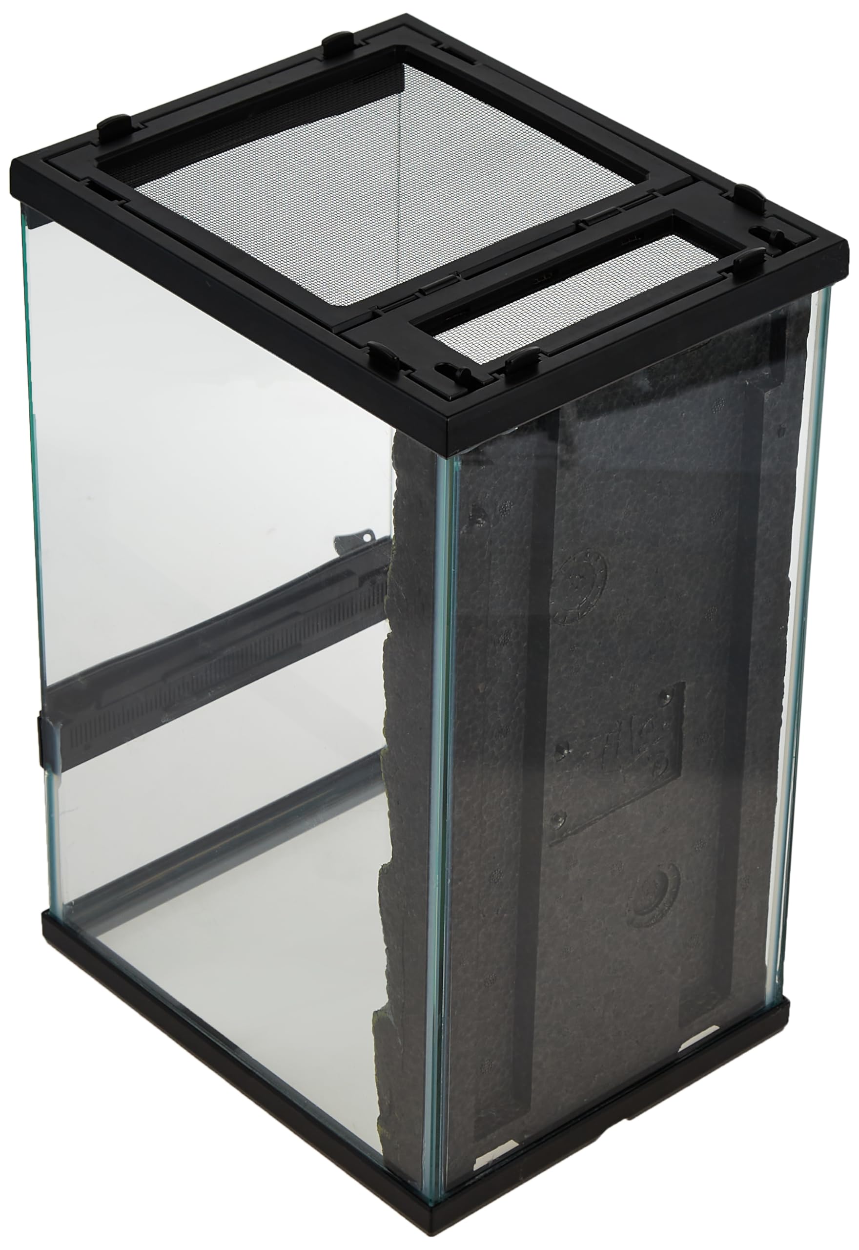 Zilla Front Opening Terrarium - 8" x 10" x 15",Black - Image 3