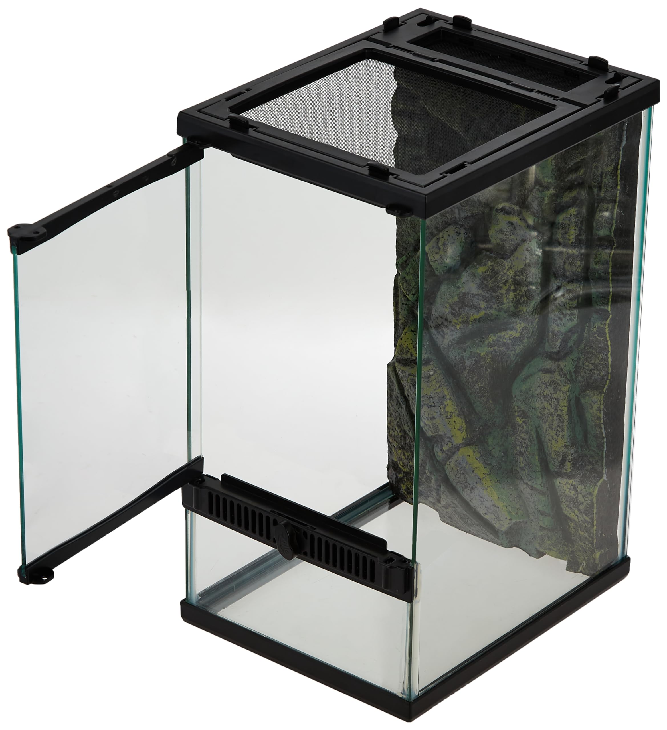 Zilla Front Opening Terrarium - 8" x 10" x 15",Black - Image 4
