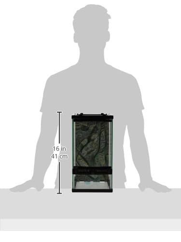 Zilla Front Opening Terrarium - 8" x 10" x 15",Black - Image 6
