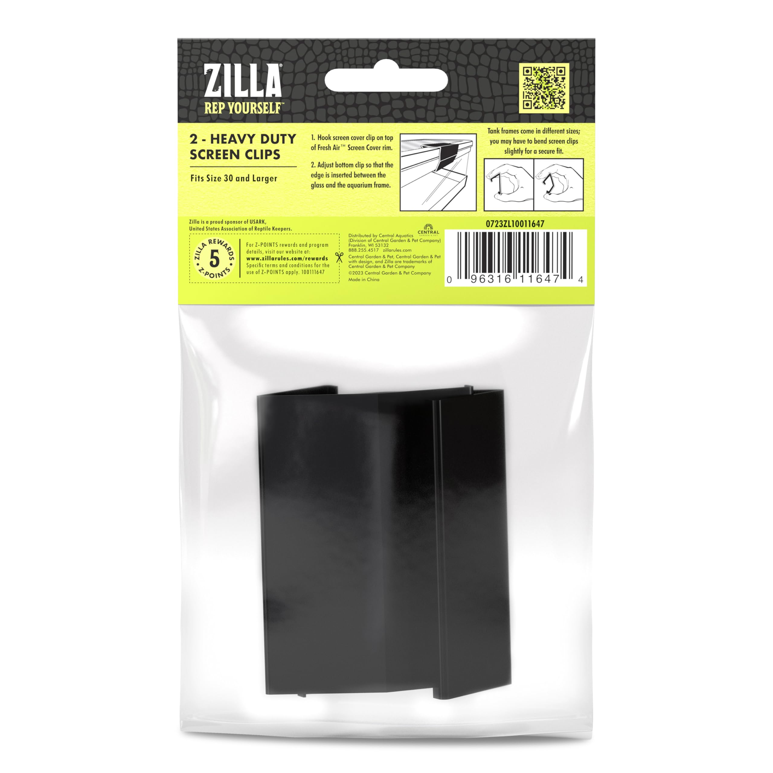 Zilla Heavy Duty Screen Clips, Secures Screen Covers to Terrarium, Fits Size 30G and Larger, 2 pack, Large - Image 10