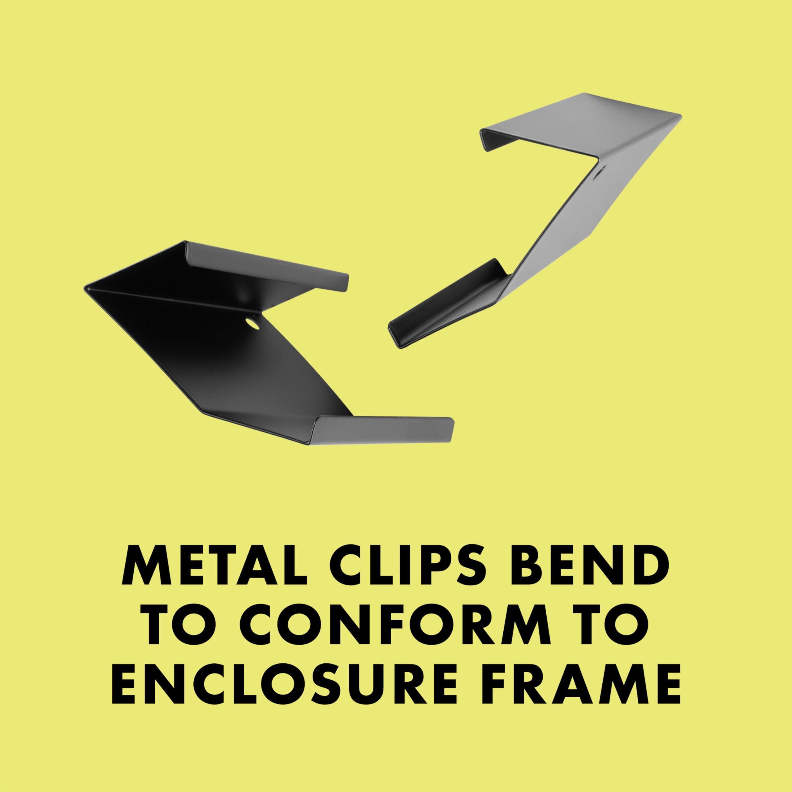 Zilla Heavy Duty Screen Clips, Secures Screen Covers to Terrarium, Fits Size 30G and Larger, 2 pack, Large - Image 6