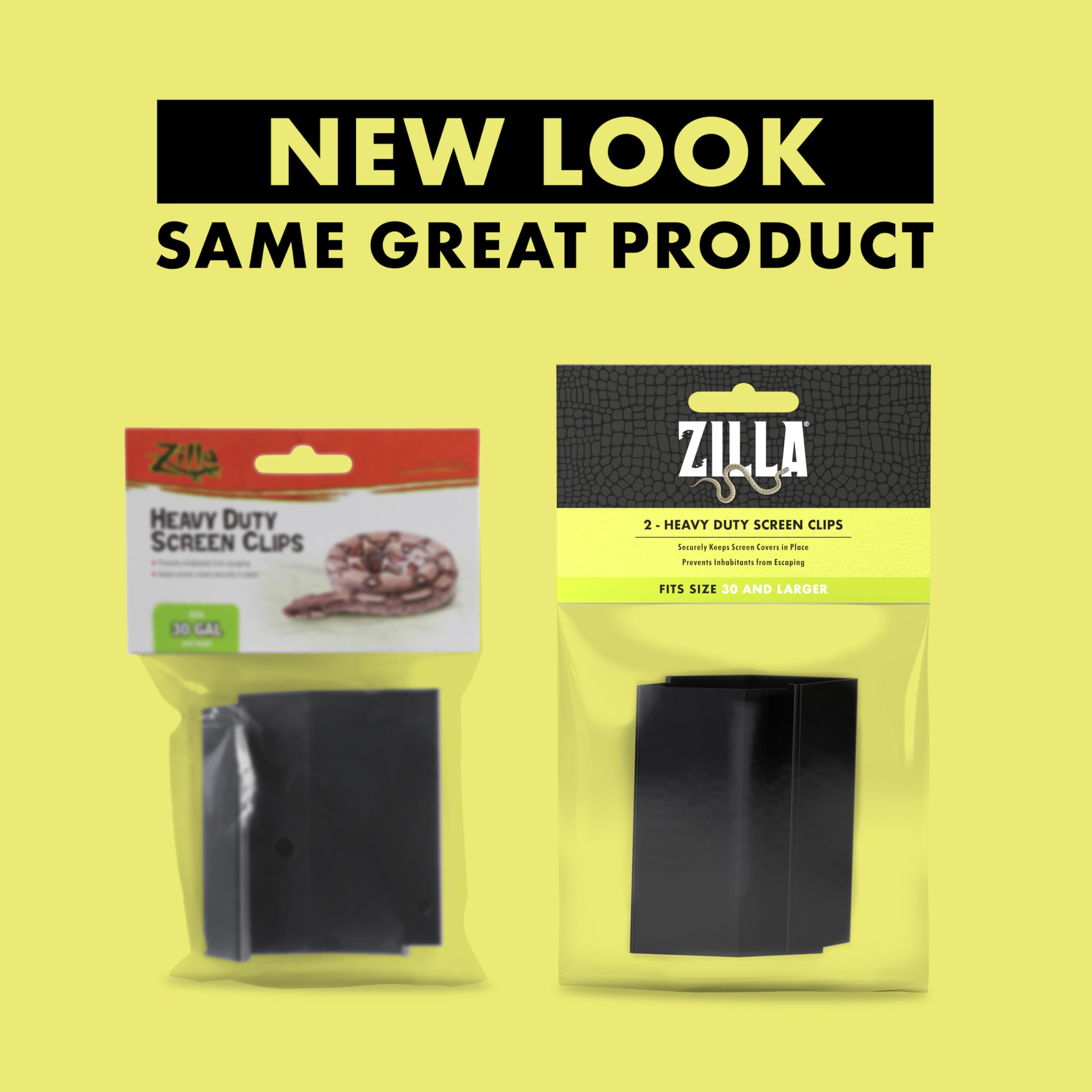 Zilla Heavy Duty Screen Clips, Secures Screen Covers to Terrarium, Fits Size 30G and Larger, 2 pack, Large - Image 8