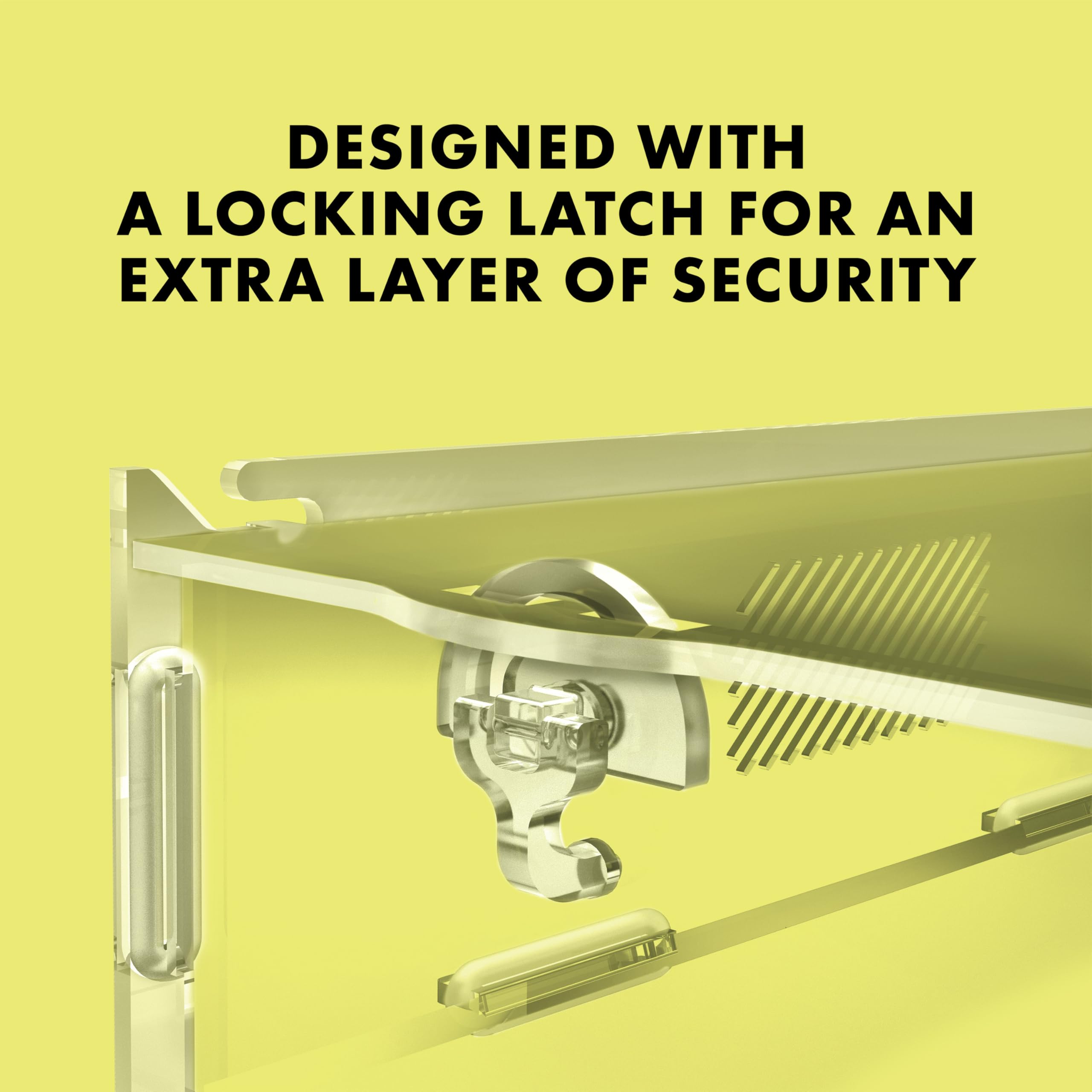 Zilla Micro Habitat Terrarium, Arboreal, with Locking Latch, for Isopods, Spiders, Insects, Large - Image 5