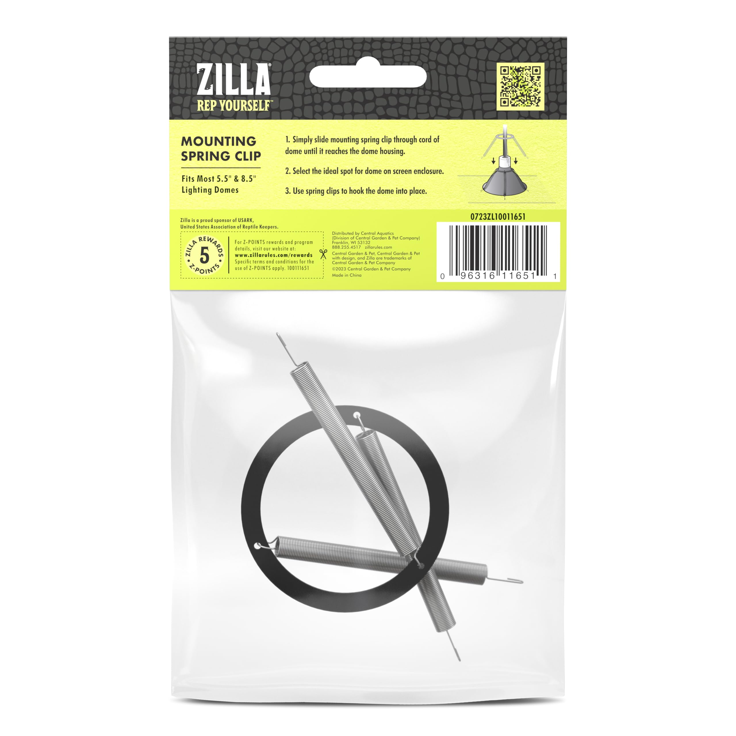 Zilla Mounting Spring Clip, Fits Most Lighting Domes - Image 9