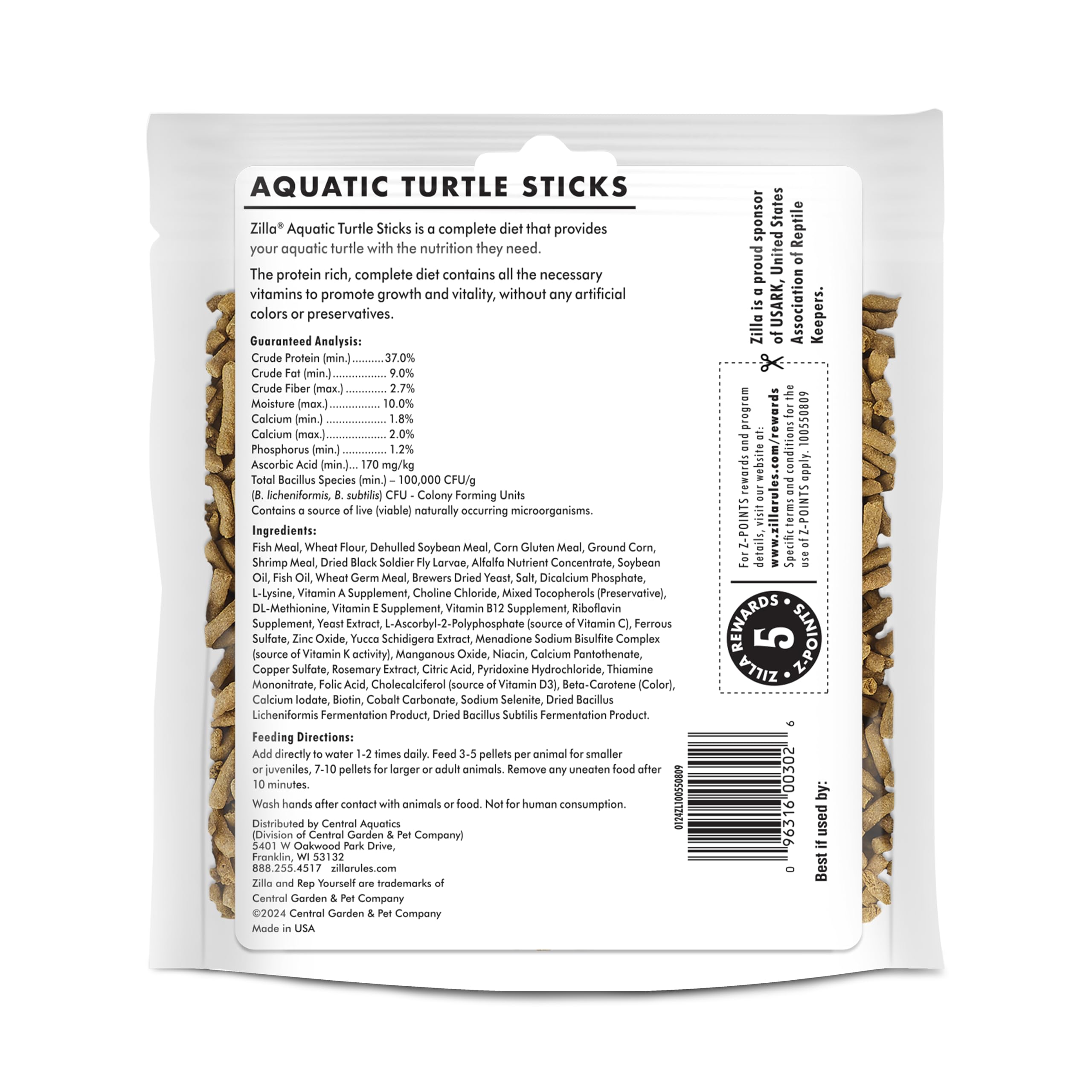 Zilla Pet Aquatic Turtle Sticks, Natural with Added Vitamins and Minerals, Nutrient-Rich Floating Food for Turtles, 4.5 oz - Image 10