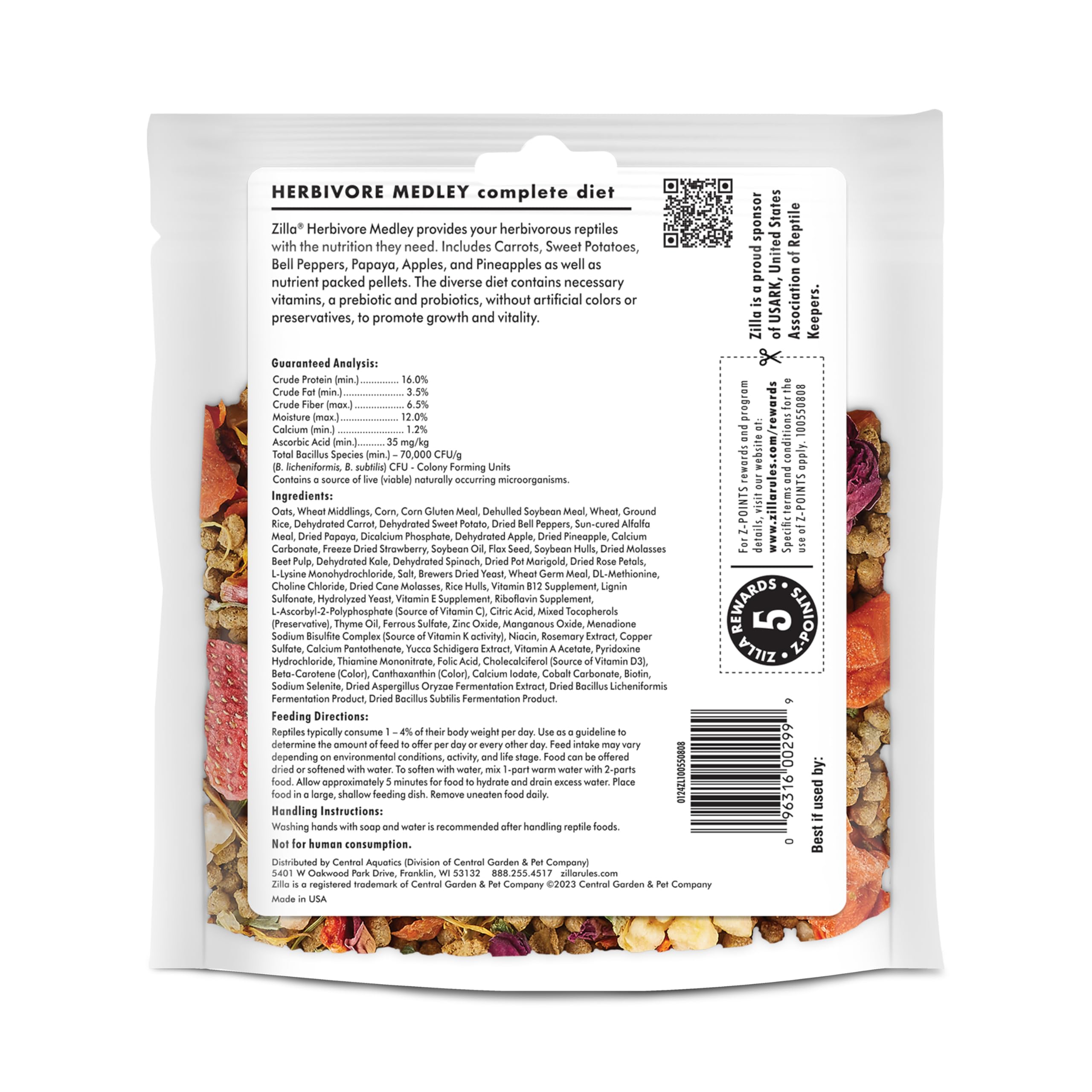 Zilla Pet Reptile Herbivore Food Medley Diet, 4 oz - Image 9