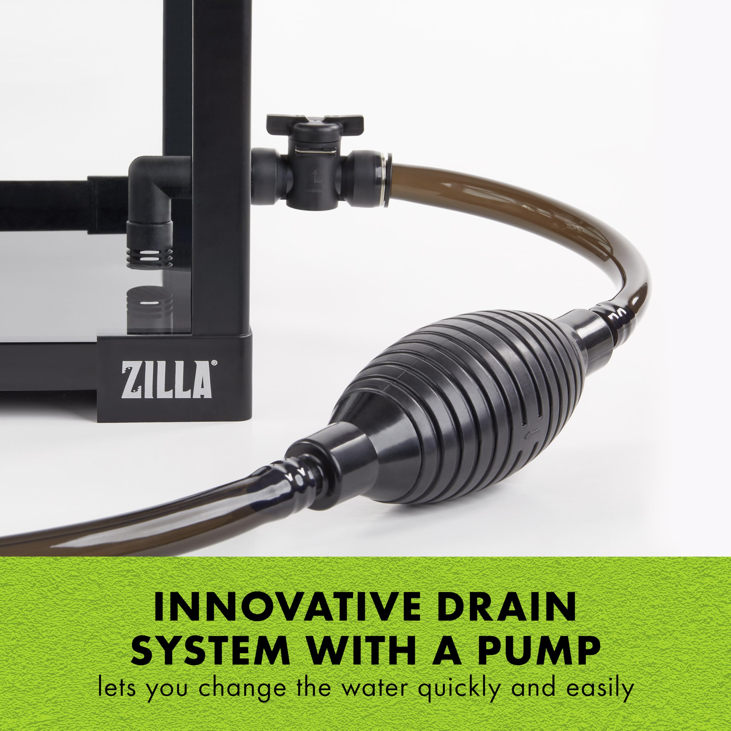 Zilla QuickBuild Aquatic Turtle 60 Gallon Size Holds 26 Gallons of Water Glass Terrarium Habitat, 47" x 15" x 18" - Image 6