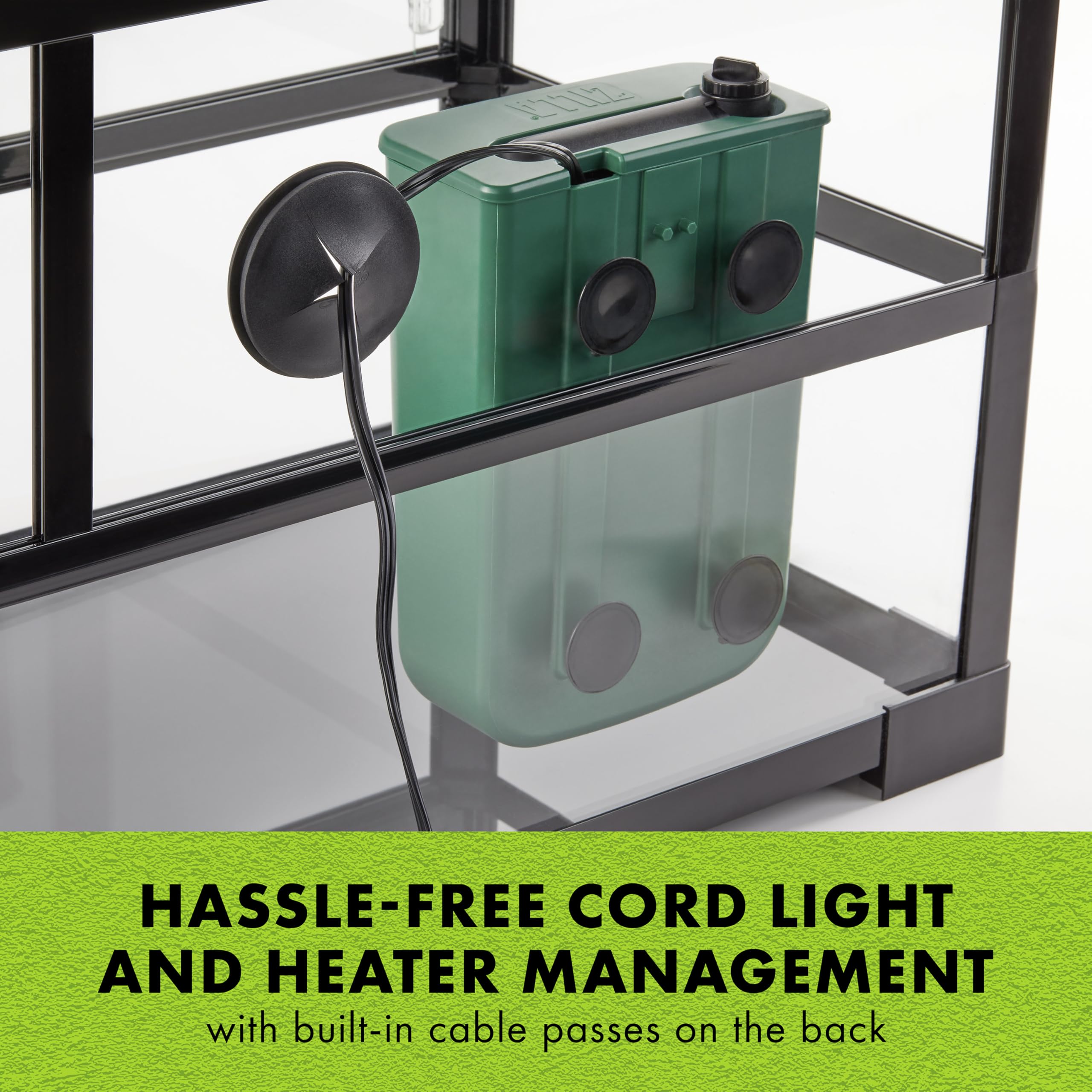 Zilla QuickBuild Aquatic Turtle 60 Gallon Size Holds 26 Gallons of Water Glass Terrarium Habitat, 47" x 15" x 18" - Image 7