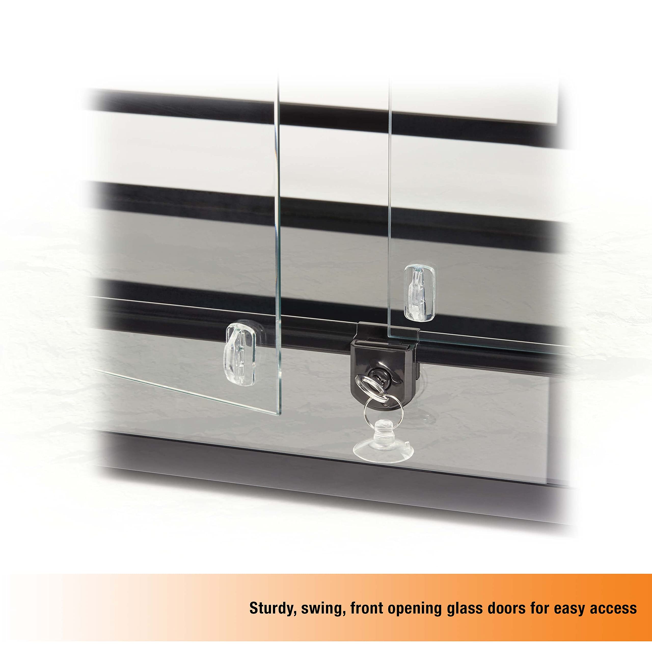 Zilla QuickBuild Reptile 20 Gallon Glass Terrarium Habitat with Swing Door For Geckos, Snakes, Lizards, Frogs, Turtles, and Tortoises, 30" x 12" x 12" - Image 8