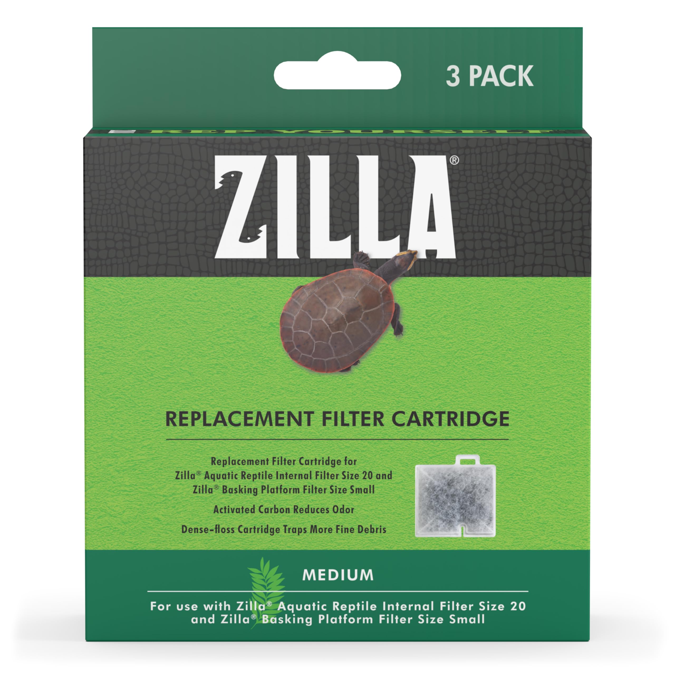 Zilla Replacement Filter Cartridges Medium, 3 Count ( Pack of 1) - Image 3