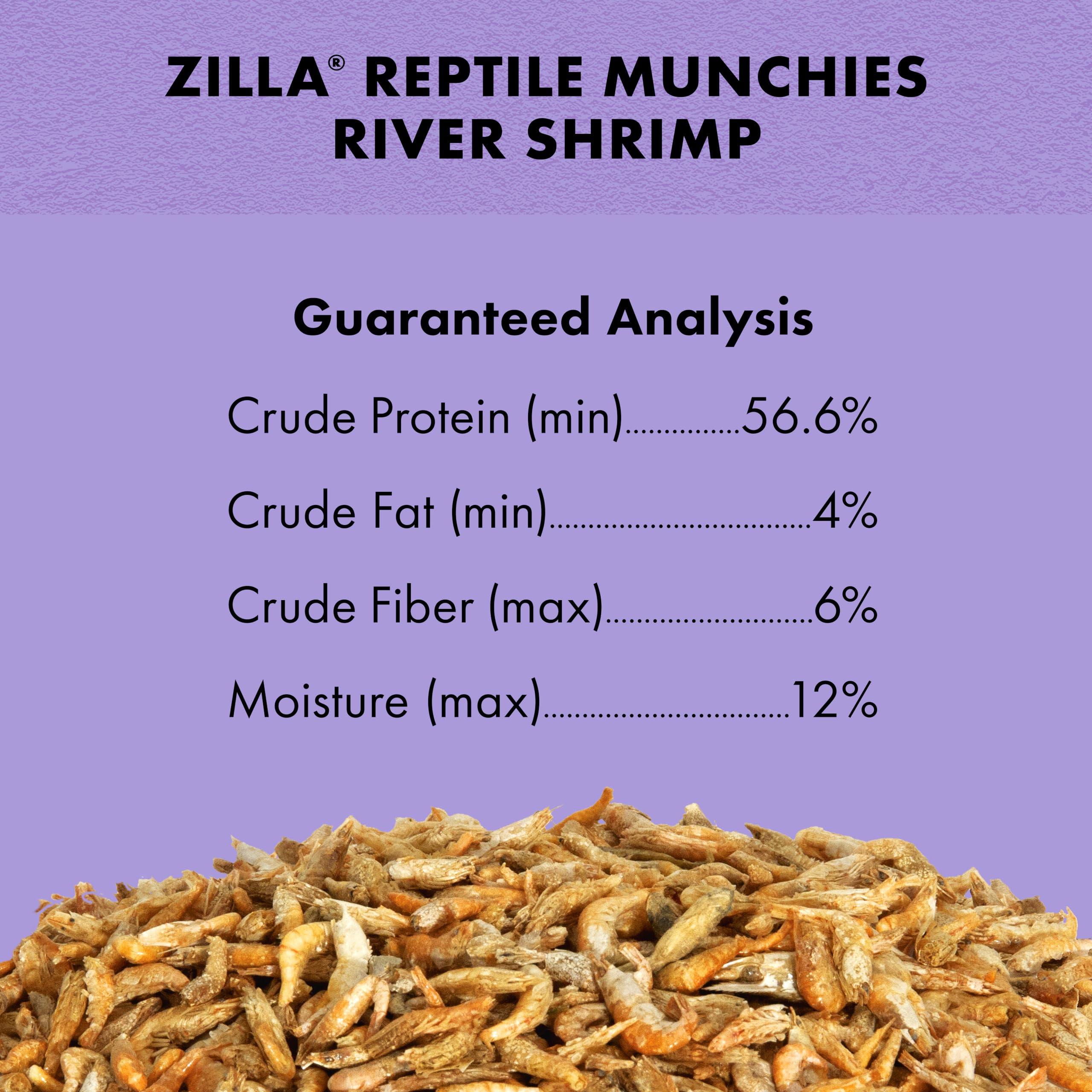 Zilla Reptile Food Munchies River Shrimp for Turtles, Salamanders, Axolotls, and Large Tropical Fish, 2-Ounce - Image 6