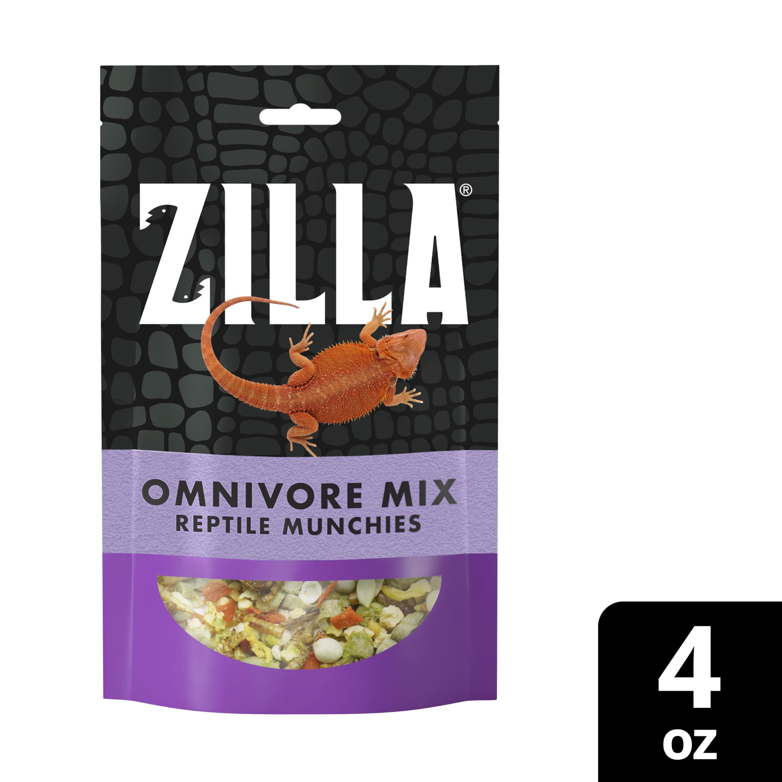 Zilla Reptile Munchies, Omnivore Mix, Dehydrated and Sun Dried Vegetables and Insects, 4 Ounces - Image 10