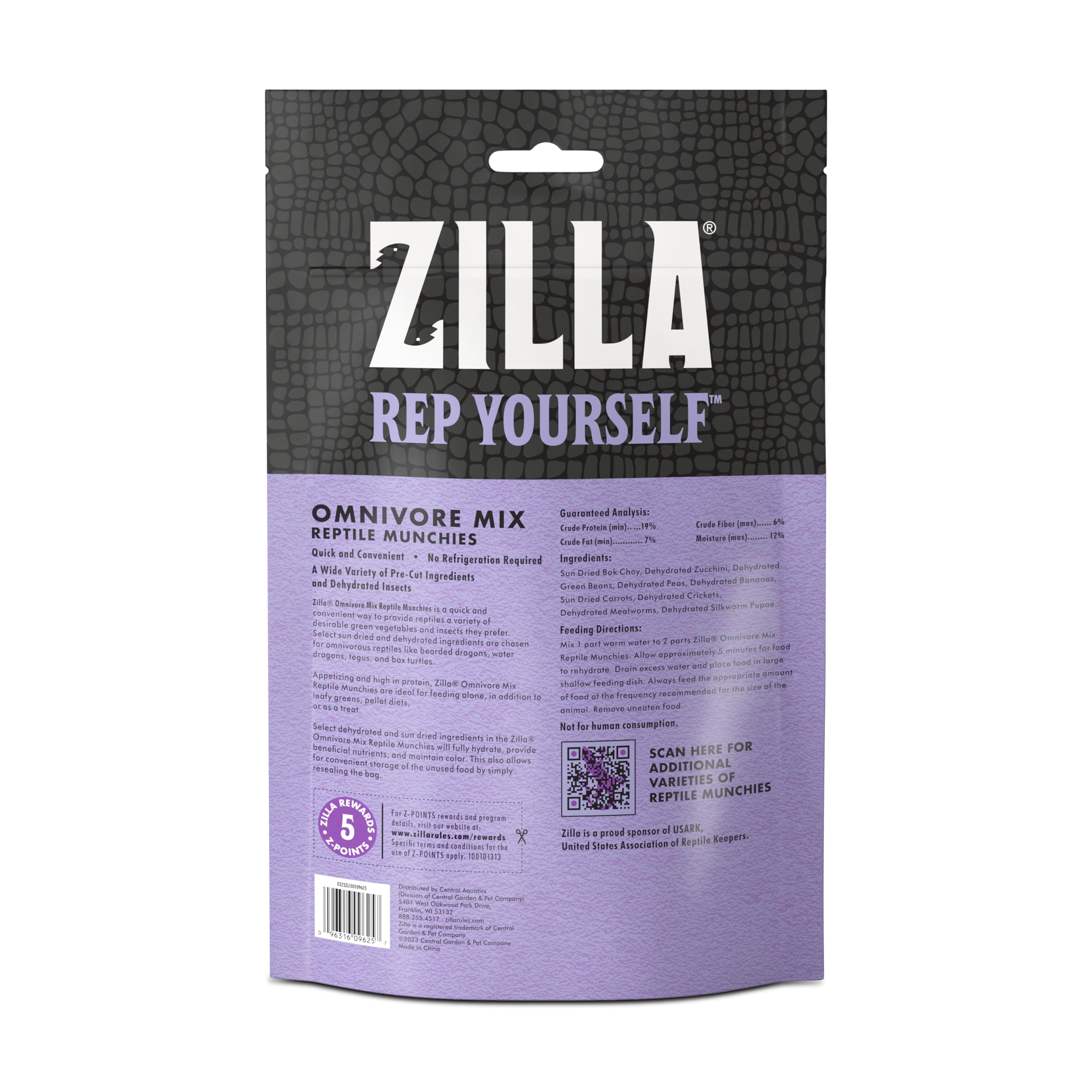 Zilla Reptile Munchies, Omnivore Mix, Dehydrated and Sun Dried Vegetables and Insects, 4 Ounces - Image 9