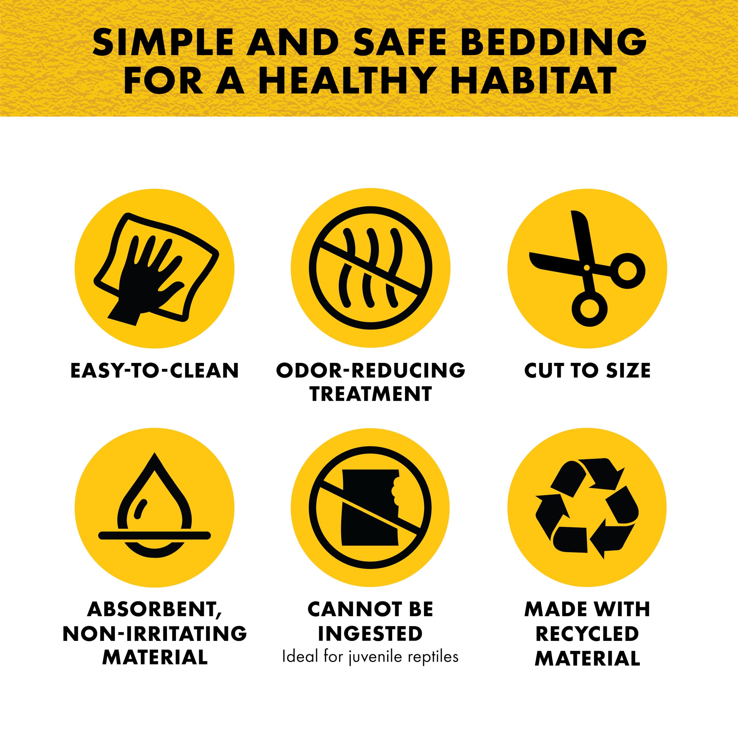 Zilla Reptile Terrarium Bedding Substrate Floor Liner, Brown, 30BR/40BR/50/65G, 17.25" x 35.25" - Image 3