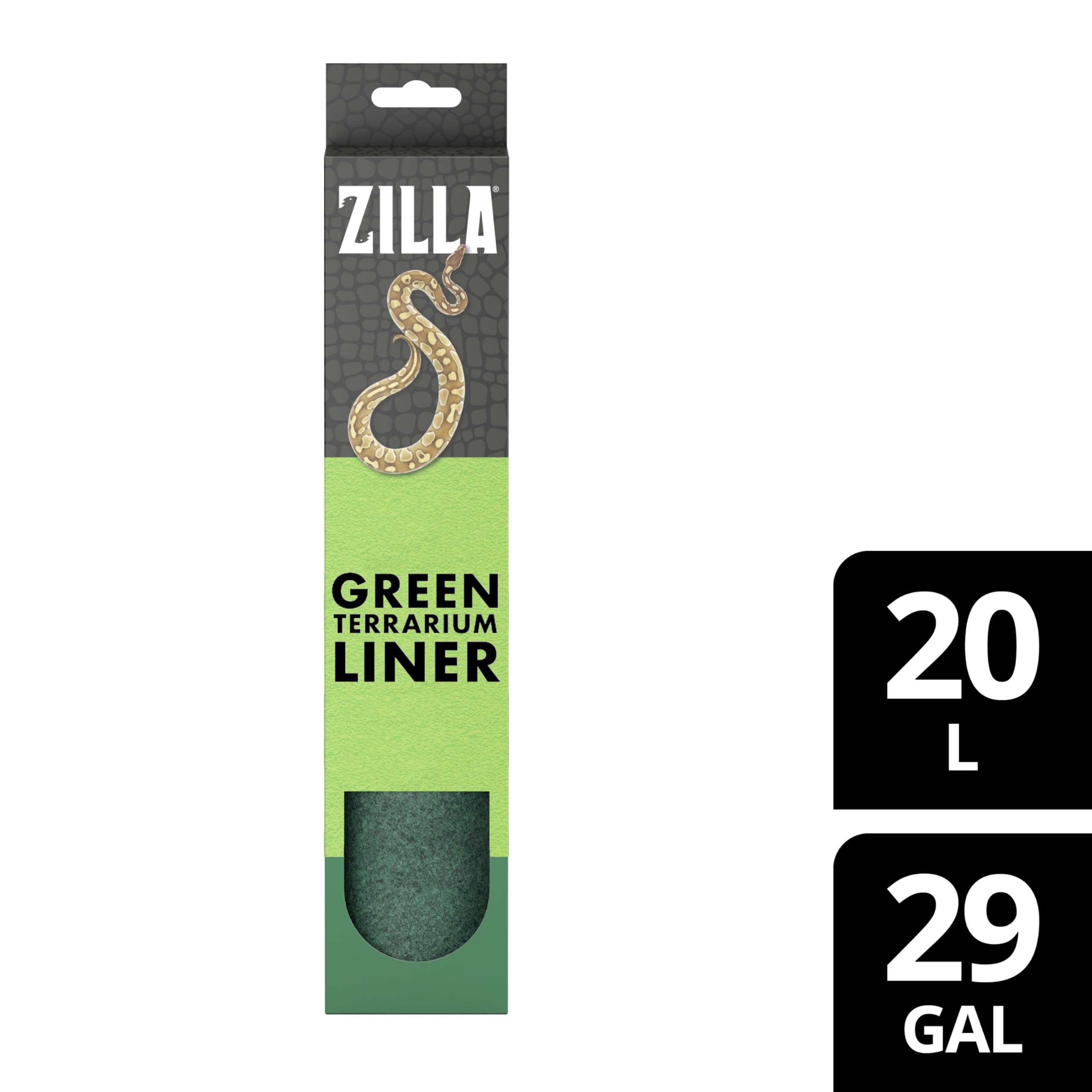 Zilla Reptile Terrarium Bedding Substrate Floor Liner, Green, 20L/29G, 11.75" x 29.5" - Image 9