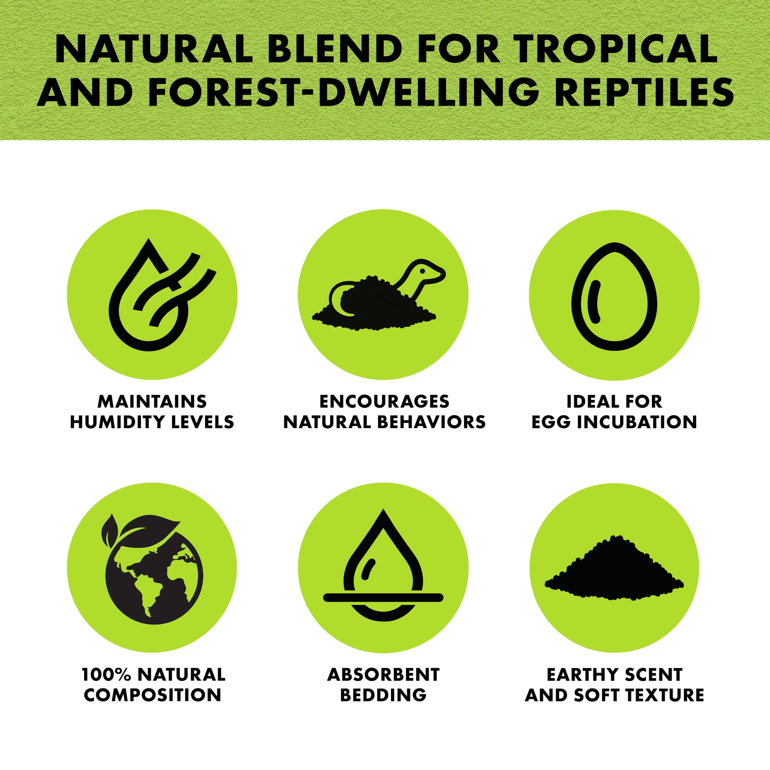 Zilla Pet Reptile Terrarium Substrate Bedding, Jungle Mix, for Frogs, Rainforest Geckos, Toads and Snakes, 24 Quart, 2 Pack - Image 4