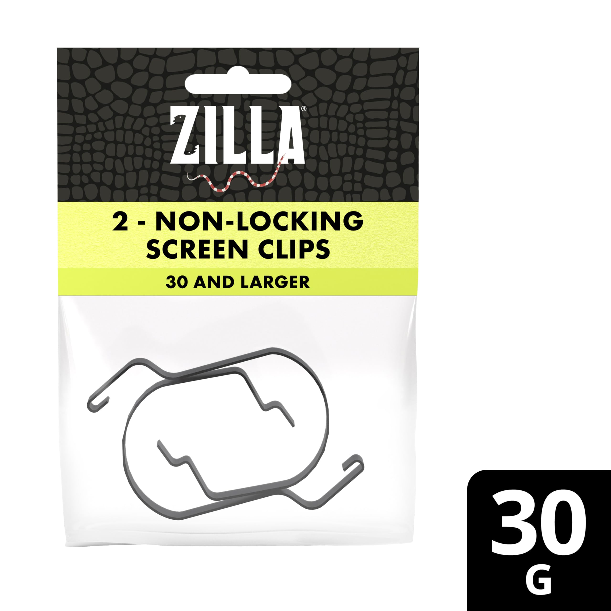 Zilla Reptile Terrarium Fresh Air Screen Non-Locking Clips, 2 Pack, Large - Image 10