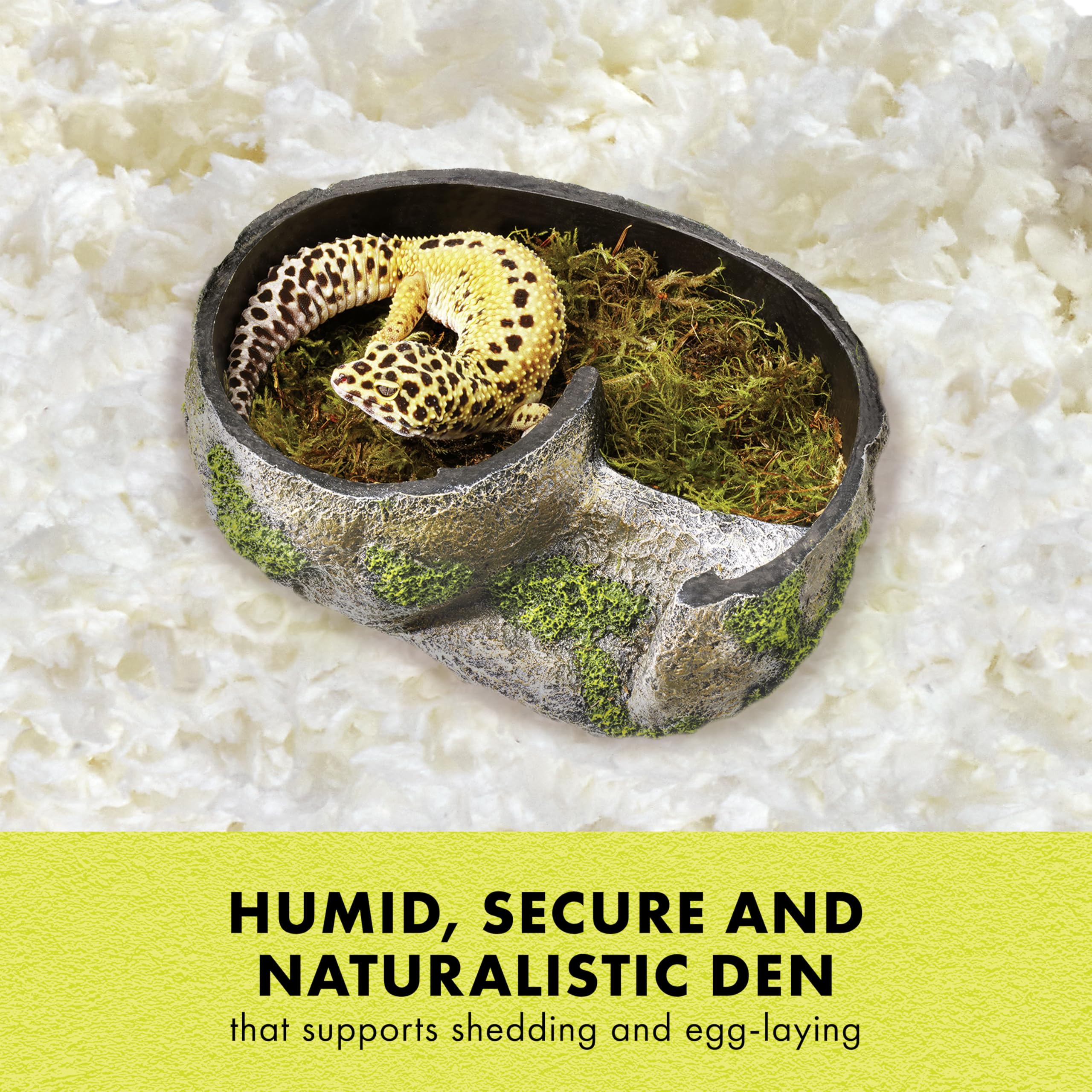 Zilla Rock Lair, Naturalistic Hide, Supports Shedding and Egg-Laying, Retains Humidity, Ideal for Snakes and Lizard, Medium - Image 3