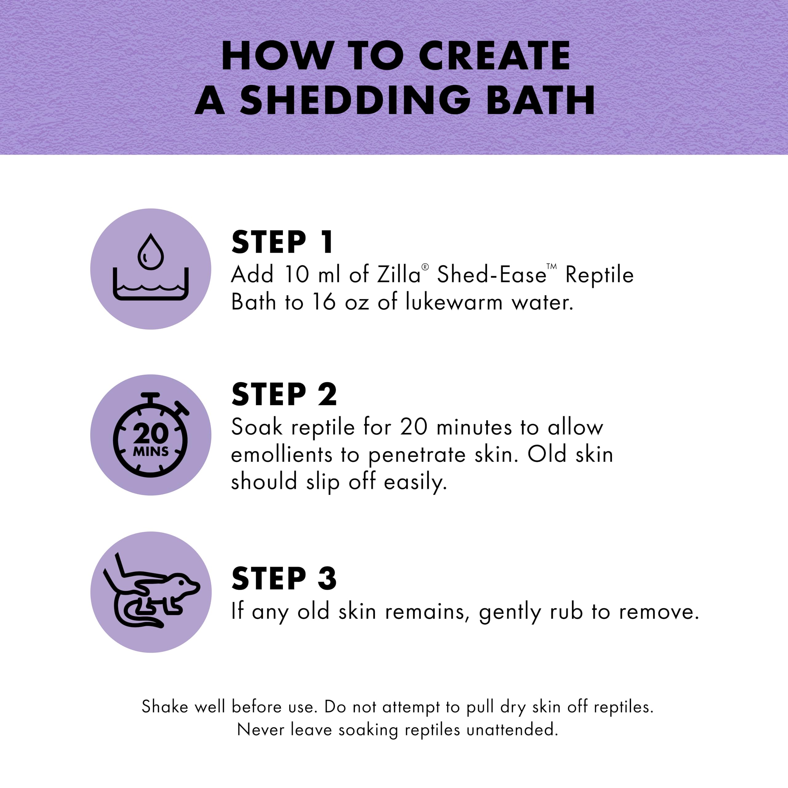 Zilla Shed-Ease Reptile Bath, Shedding Support and Penetrating Bath for All Lizards and Snakes - Image 6