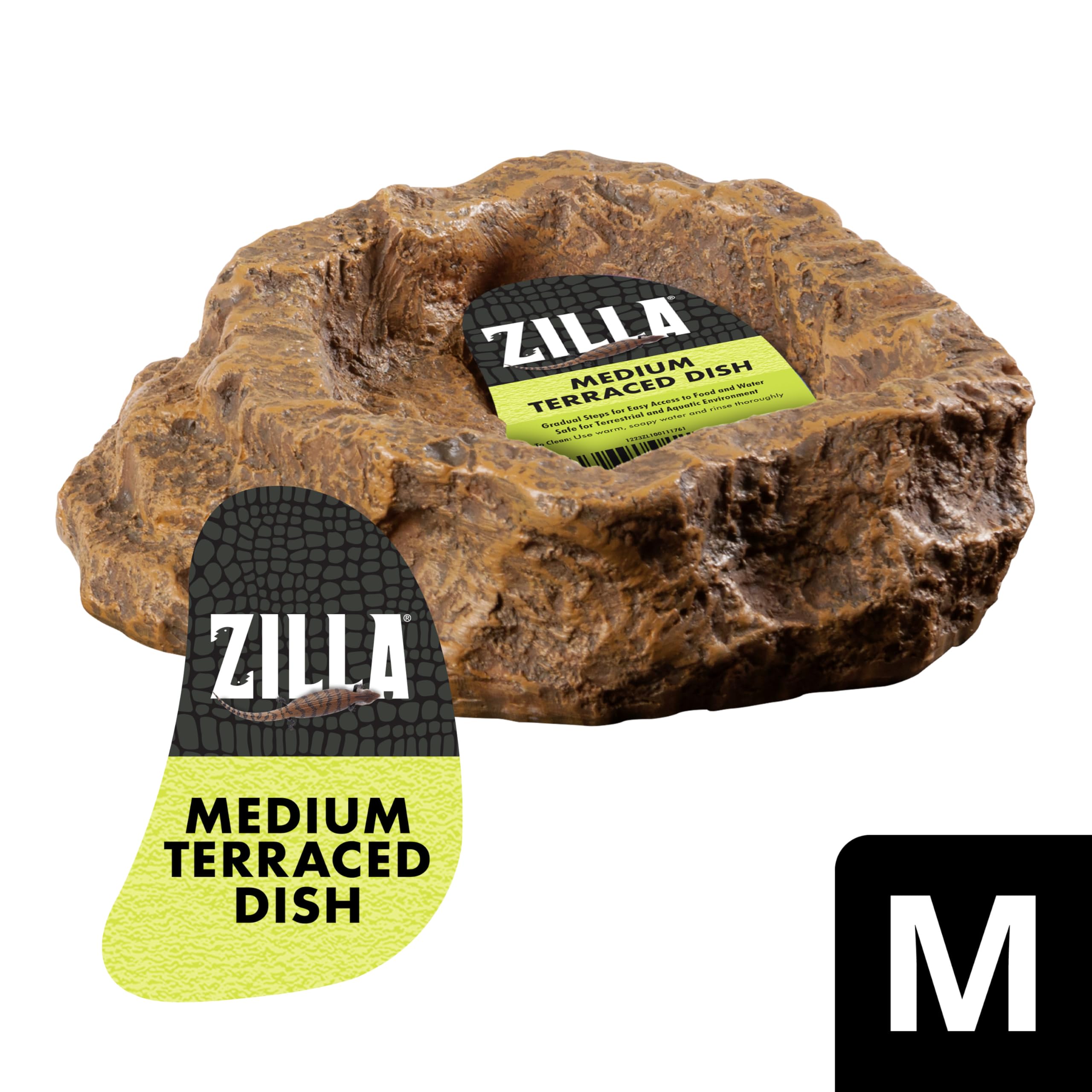 Zilla Terraced Dish, Reptile Feeding Dish, Stable and Spill-Resistant, Ideal for Geckos, Skinks, Snakes and Lizards, Medium - Image 10
